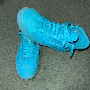 Scuba Blue High Top Vans